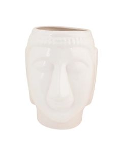 White Face Vase